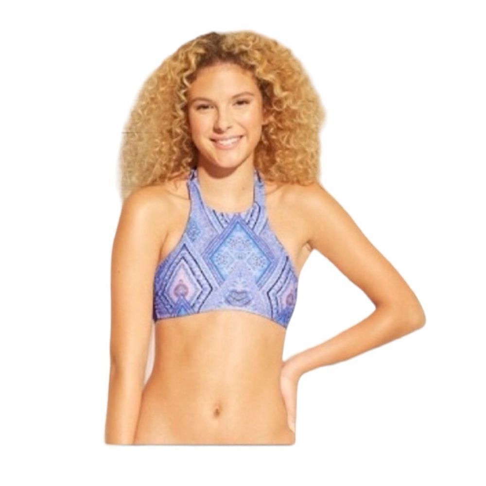 NEW Xhilaration Target Halter Bikini Top Paisley